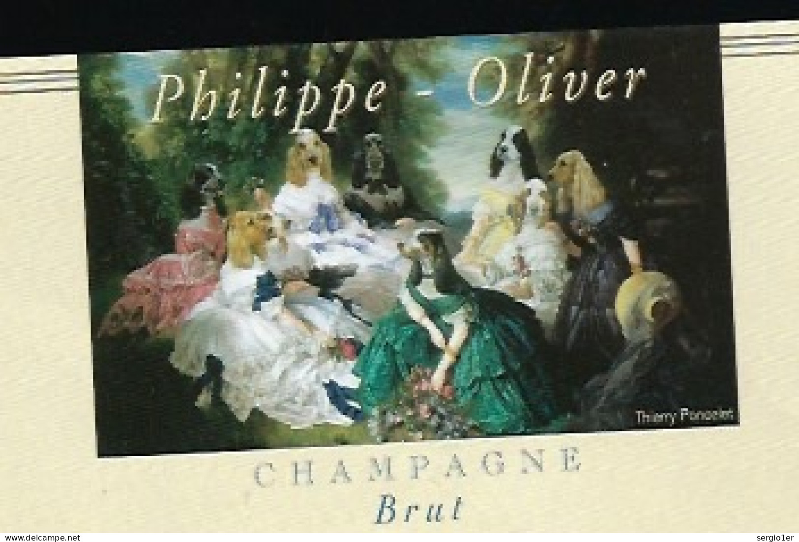 Etiquette Champagne Brut Grande Sélection  Philippe Olivier Charly Sur Marne  Aisne 02 Tabeau Artiste Thierry Poncelet - Champagne