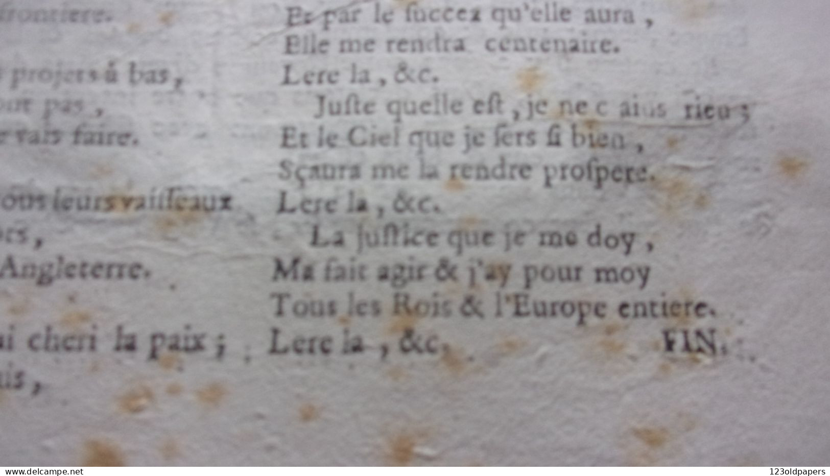 RARE 17 MAI 1756 DECLARATION DE GUERRE DU ROY D ANGLETERRE CONTRE LE ROY DE FRANCE  GEORGES ROY GUERRE DE 7 ANS - Historical Documents