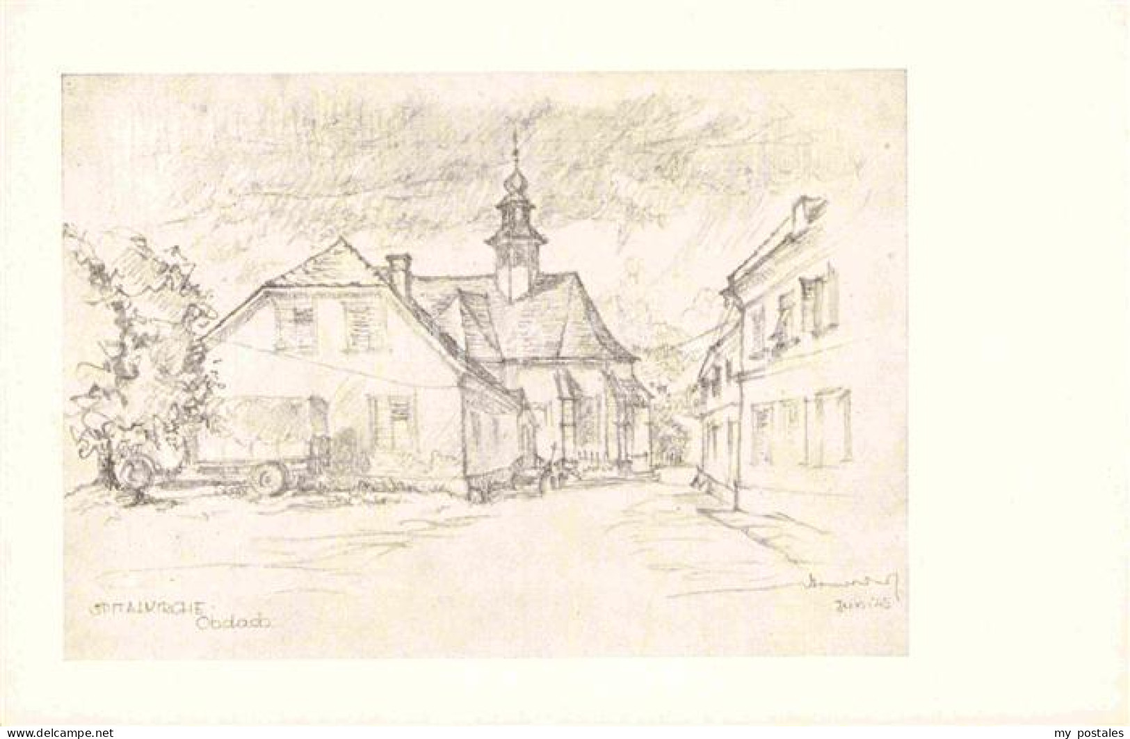 72786943 Obdach Spitalkirche Nach Bleistiftzeichnung Von Arch. Karl Arnold Kuens - Other & Unclassified