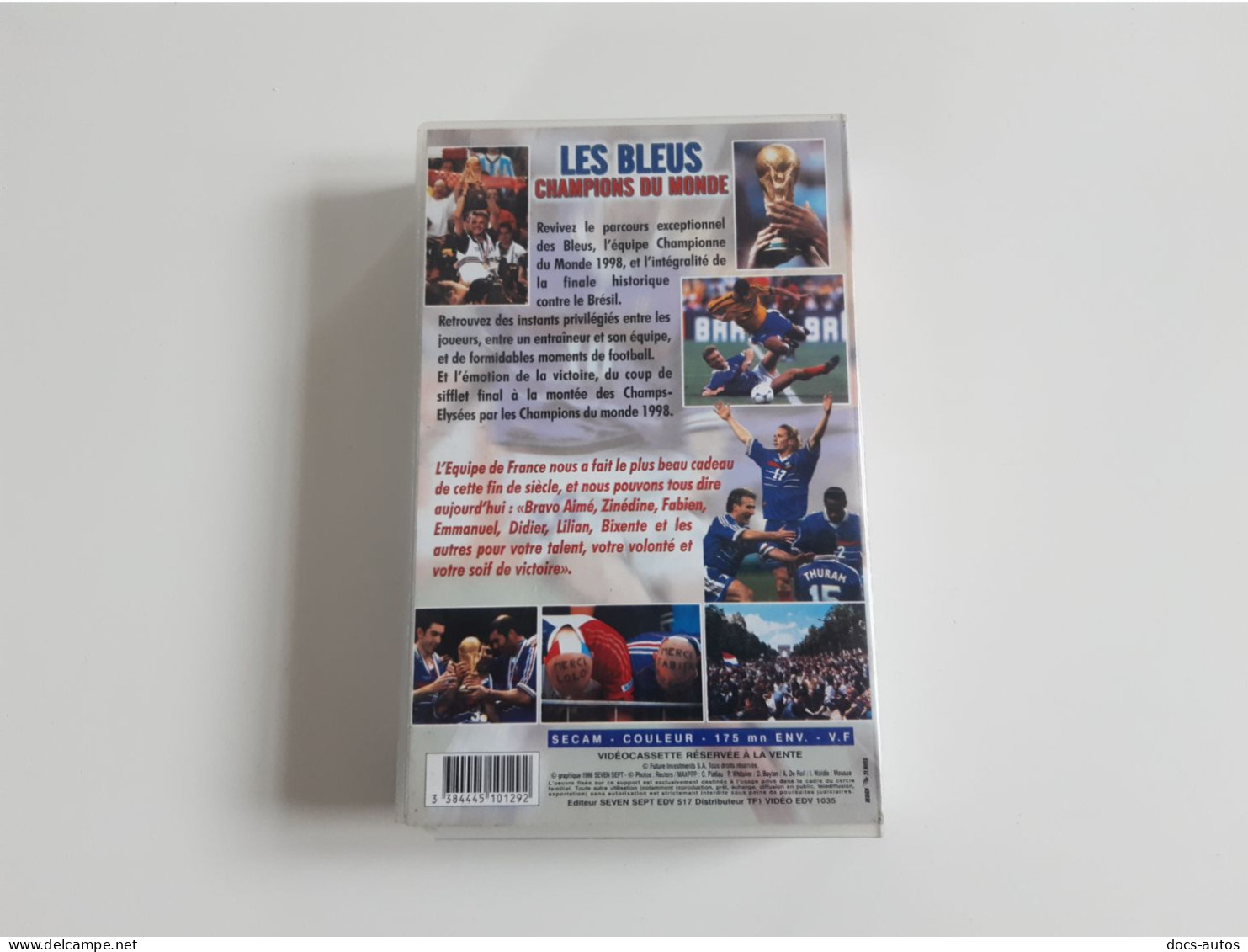 Cassette Vidéo VHS Les Bleus Champions Du Monde 1998 - Sports