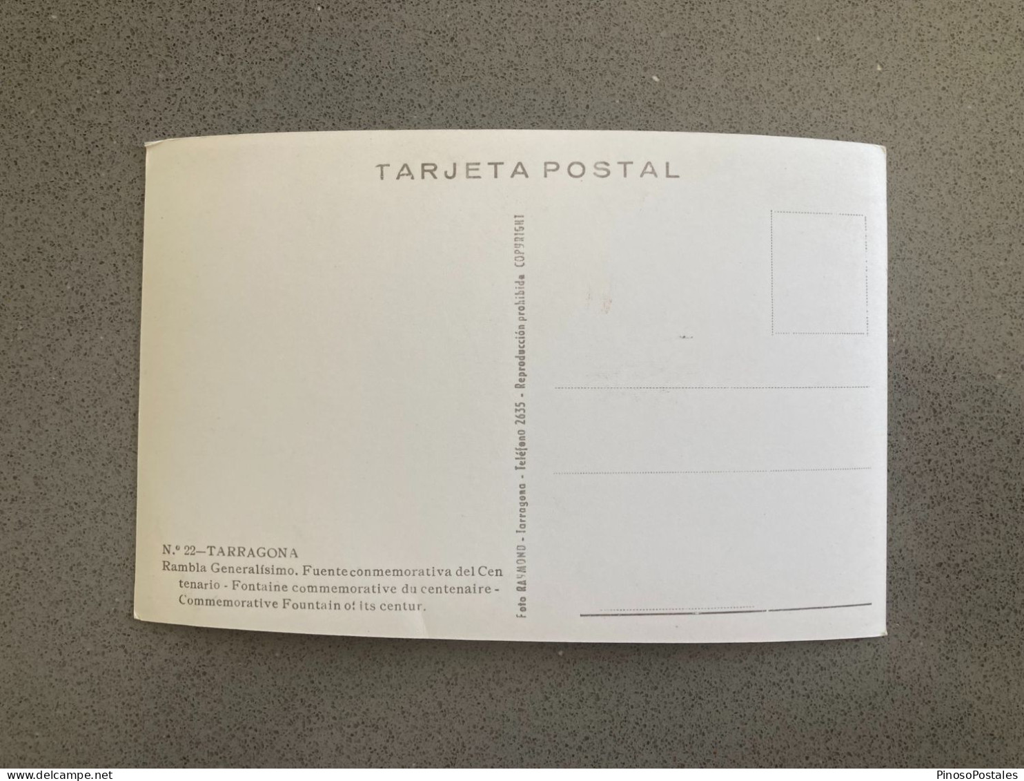 Tarragona Rambla Generalisimo Carte Postale Postcard - Tarragona