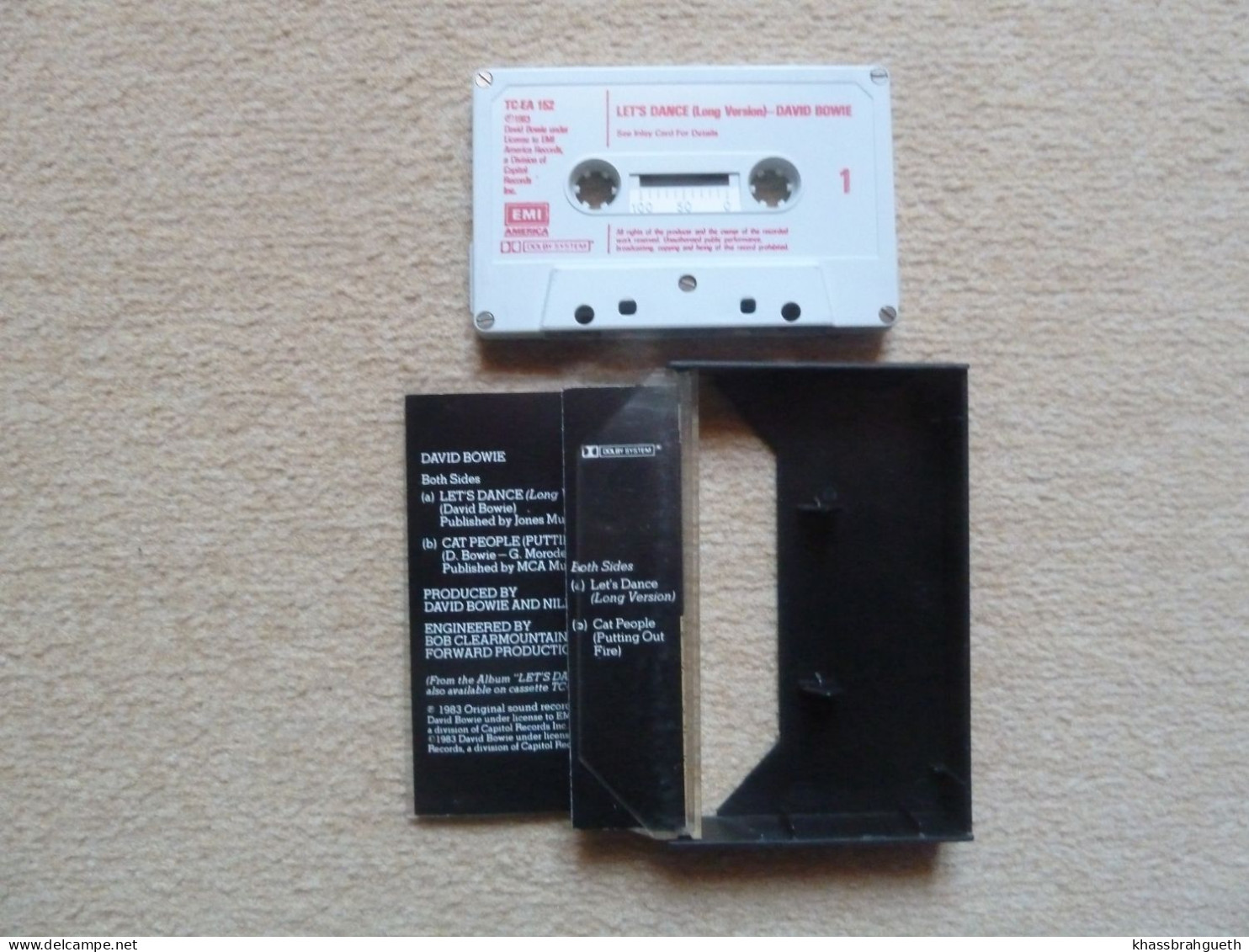 DAVID BOWIE - LET'S DANCE / CAT PEOPLE (CASSETTE AUDIO) EMI 1983 - Audio Tapes