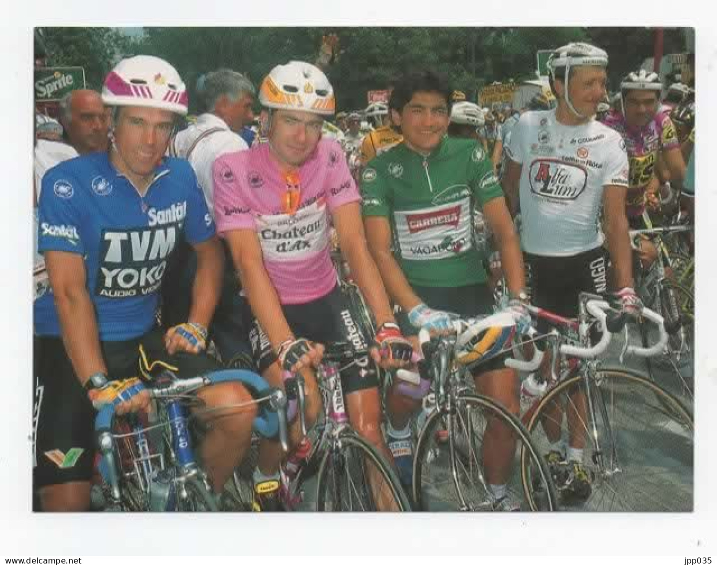 CYCLISME  Giro  1990 Bugno Chiappucci Anderson Pulnikov Carte N°6    Série De 6 Cartes  Spéciales GIRO - Cyclisme