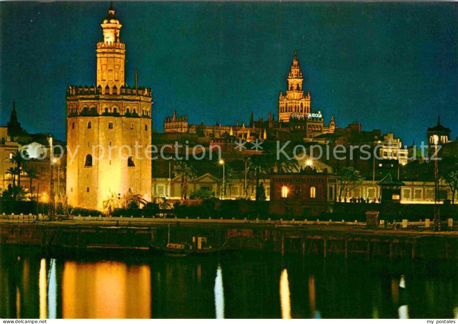 72786728 Sevilla Andalucia Goldturm Und Giralda Bei Nacht Sevilla  - Autres & Non Classés