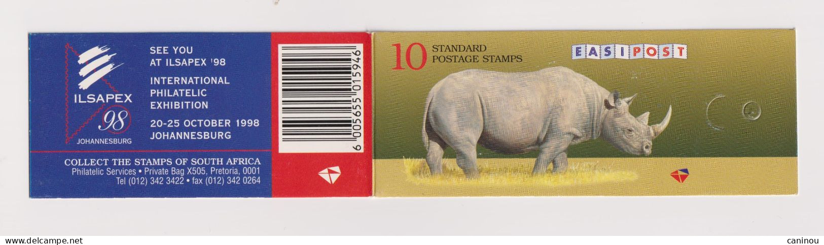 AFRIQUE DU SUD   Y & T CARNET EXPOSITION PHILATELIQUE ILSAPEX RHINOCEROS 1993 / 1997 NEUF - Booklets