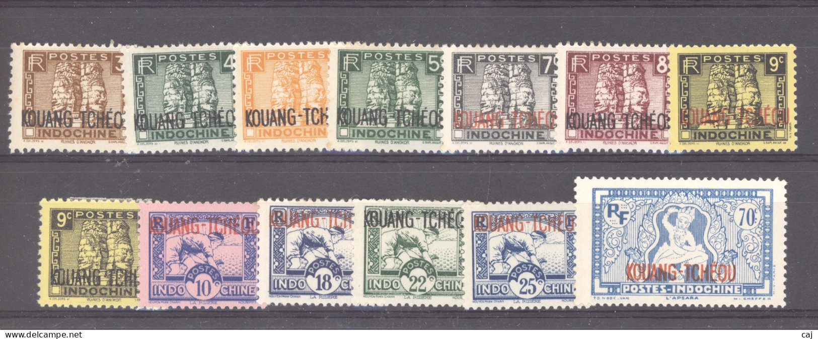 Kouang Tchéou   :  Yv  125-34  * - Unused Stamps