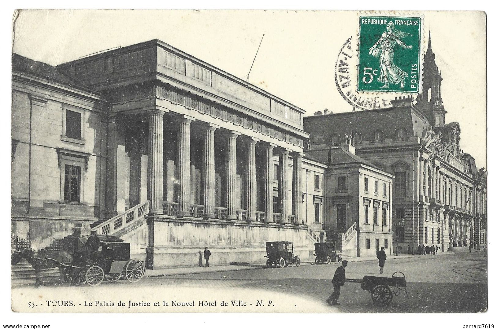 37  Tours -  Le Palais De Justice Et Le Nouvel Hotel De Ville - Tours