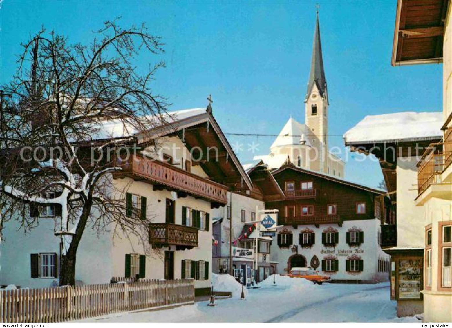 72786669 Kirchberg Tirol Gasthof Unterm Rain Kirche Kirchberg In Tirol - Sonstige & Ohne Zuordnung