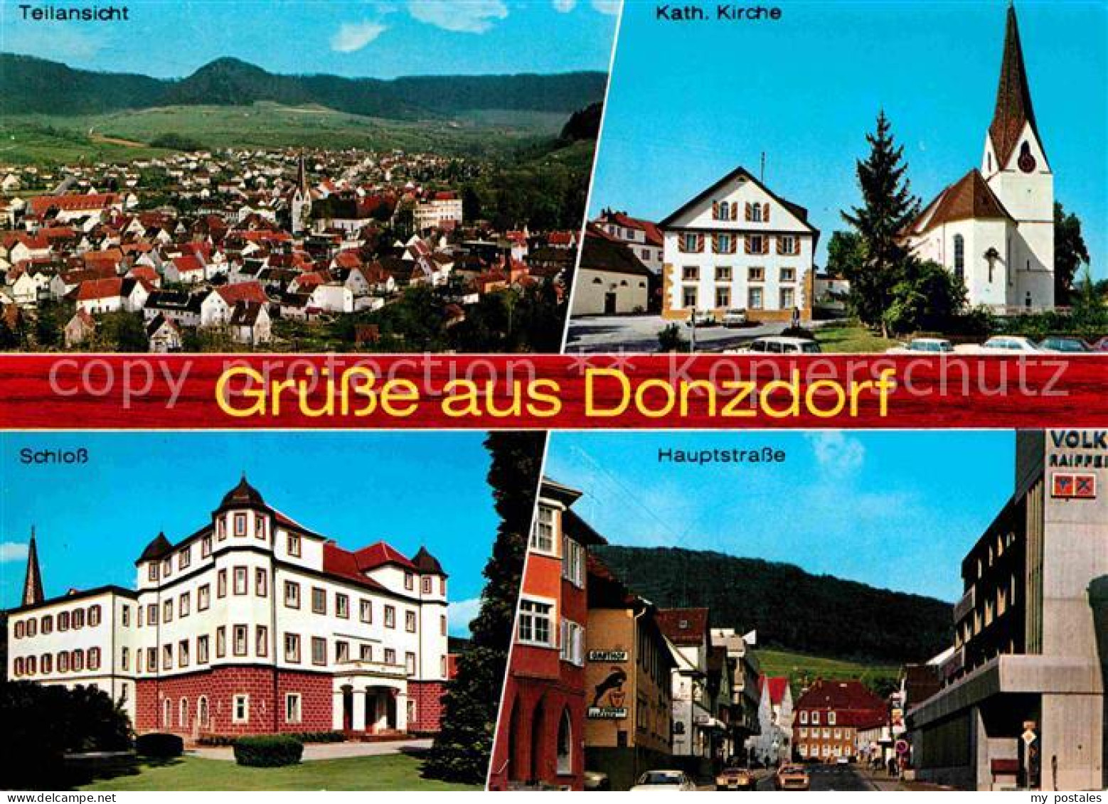 72786656 Donzdorf Panorama Kath Kirche Schloss Hauptstrasse Donzdorf - Sonstige & Ohne Zuordnung