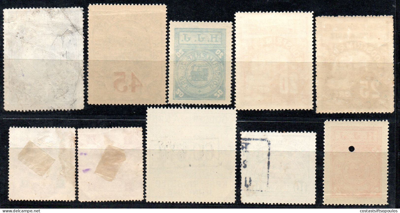3220.DENMARK,NORWAY 10 RAILWAY,PARCEL POST LOT,6 MNH - Andere-Europa