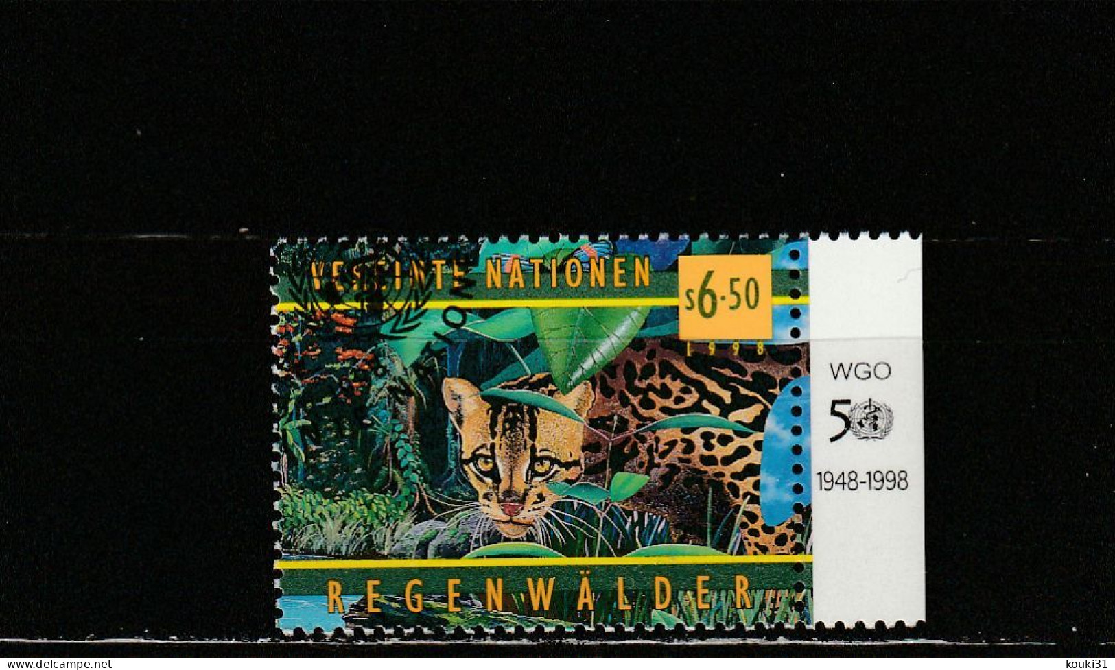 Nations Unies (Vienne) YT 283 Obl : Ocelot - 1998 - Used Stamps