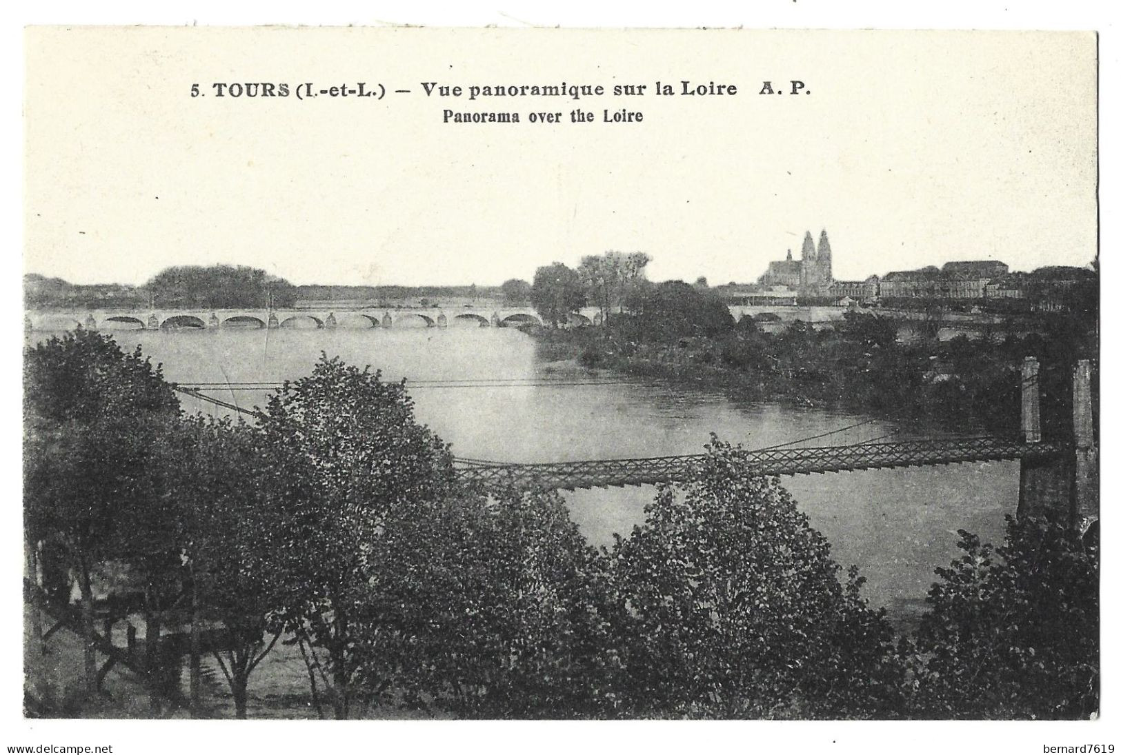 37  Tours - Vue Panoramique Sur La Loire - Tours