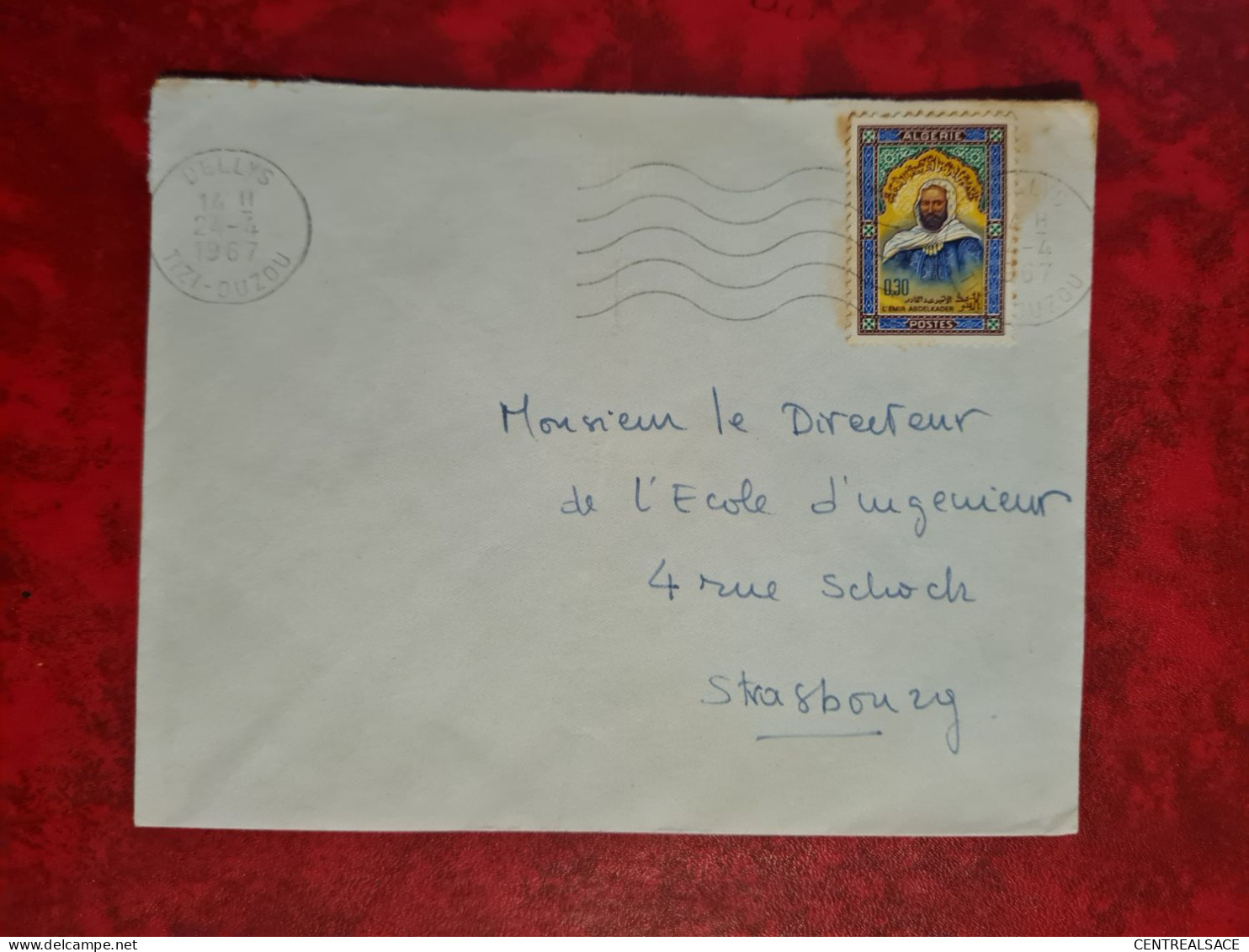 LETTRE  ALGERIE DELLYS TIZI OUZOU FLAMME - Argelia (1962-...)