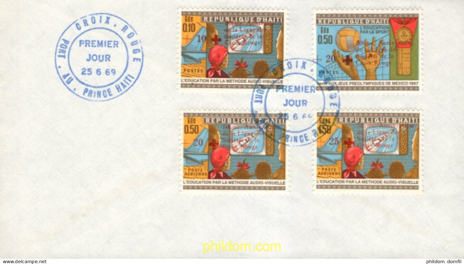 730822 MNH HAITI 1969 50 ANIVERSARIO DE LA LIGA DE SOCIEDADES DE LA CRUZ ROJA - Haití