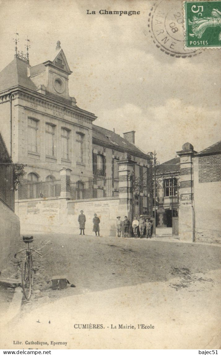 Cumières - La Mairie - L'école - Autres & Non Classés