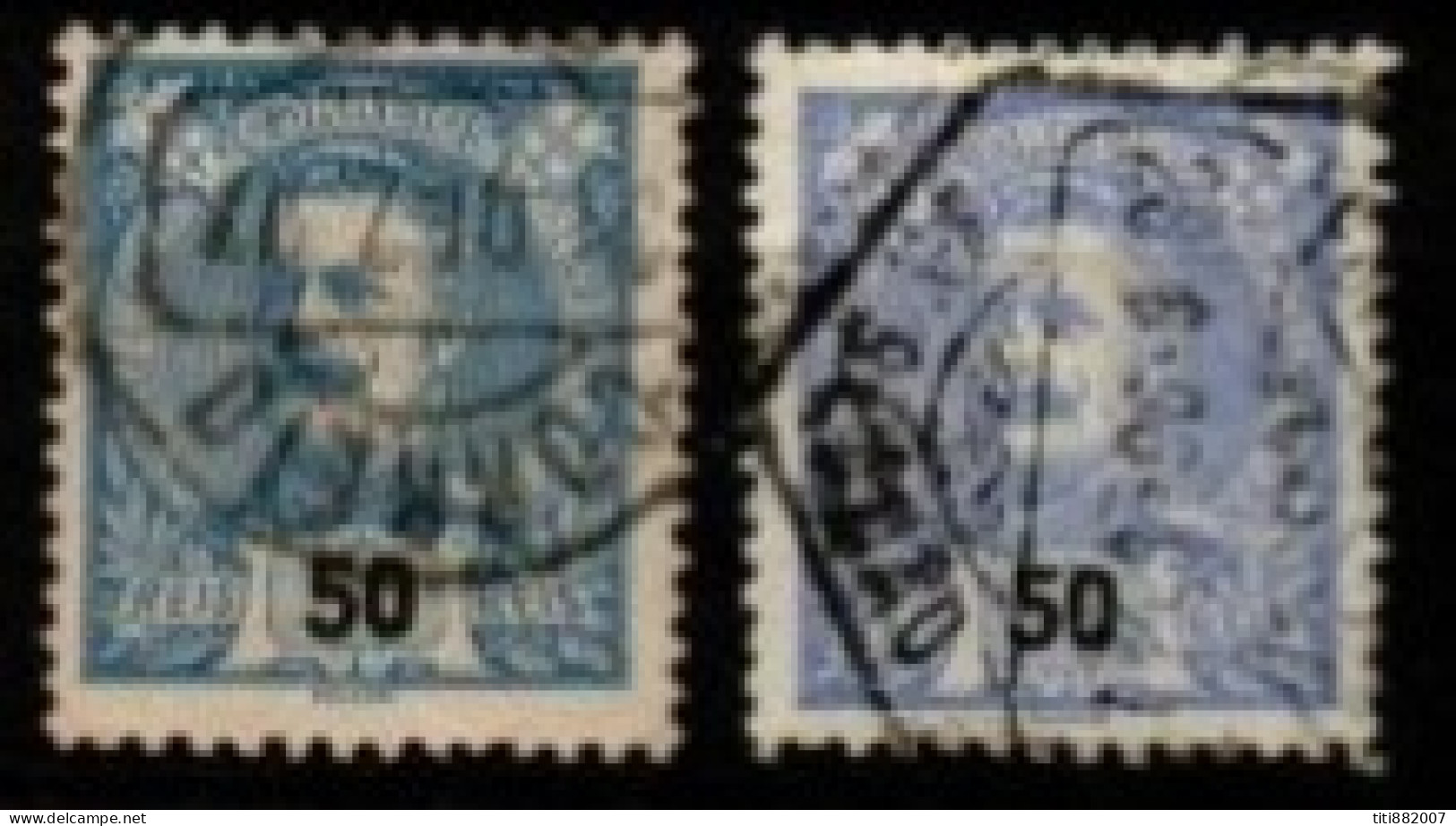 PORTUGAL     -    1895 .  Y&T N° 132 / 133 Oblitérés - Used Stamps