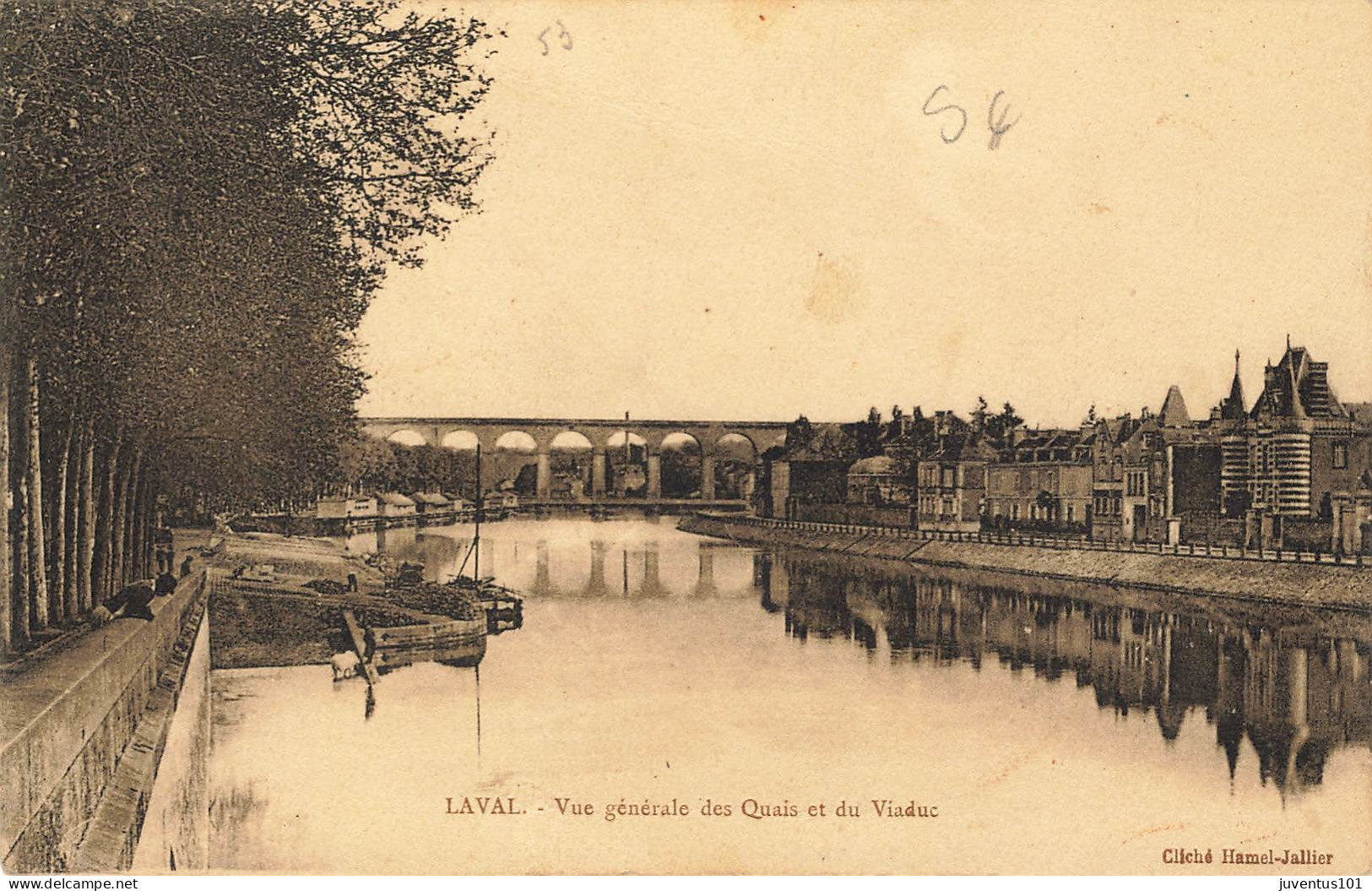 CPA Laval-Vue Générale Des Quais Et Du Viaduc     L2916 - Laval