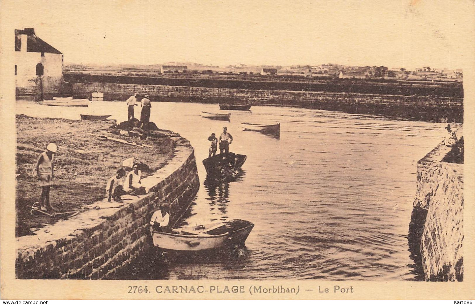 Carnac Plage * Le Port * Enfants Villageois - Carnac