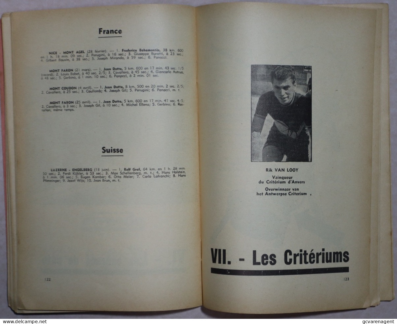 11 e SUPPLEMENT 1954 = LE CYCLISME PAR PAUL BEVING ET AL.VAN LAETHEM = 176 PAGES = 240 X 160 MM . ZIE AFBEELDINGEN