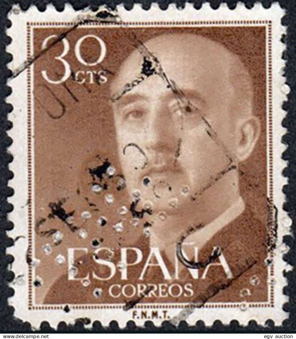 Madrid - Perforado - Edi O 1147 - "CTNE" (Telefónica) - Oblitérés