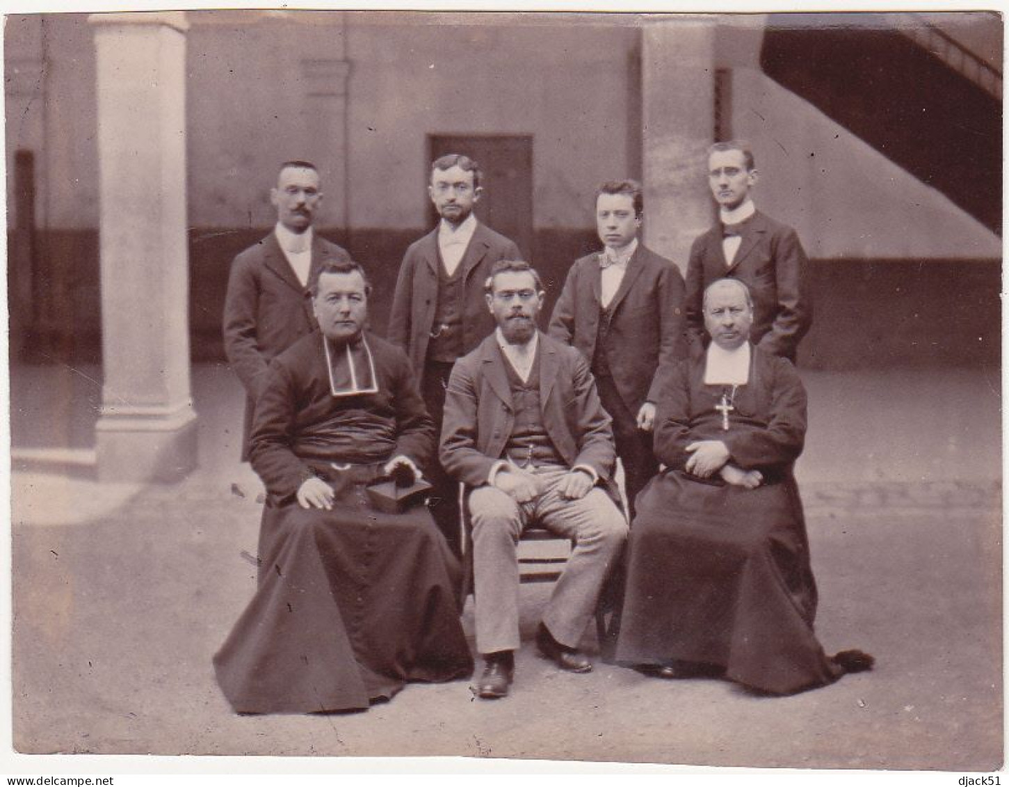 Ancienne Photographie Amateur / Années 1910 - 1920 / Hommes Civils Et Hommes D'Eglise - Anonyme Personen