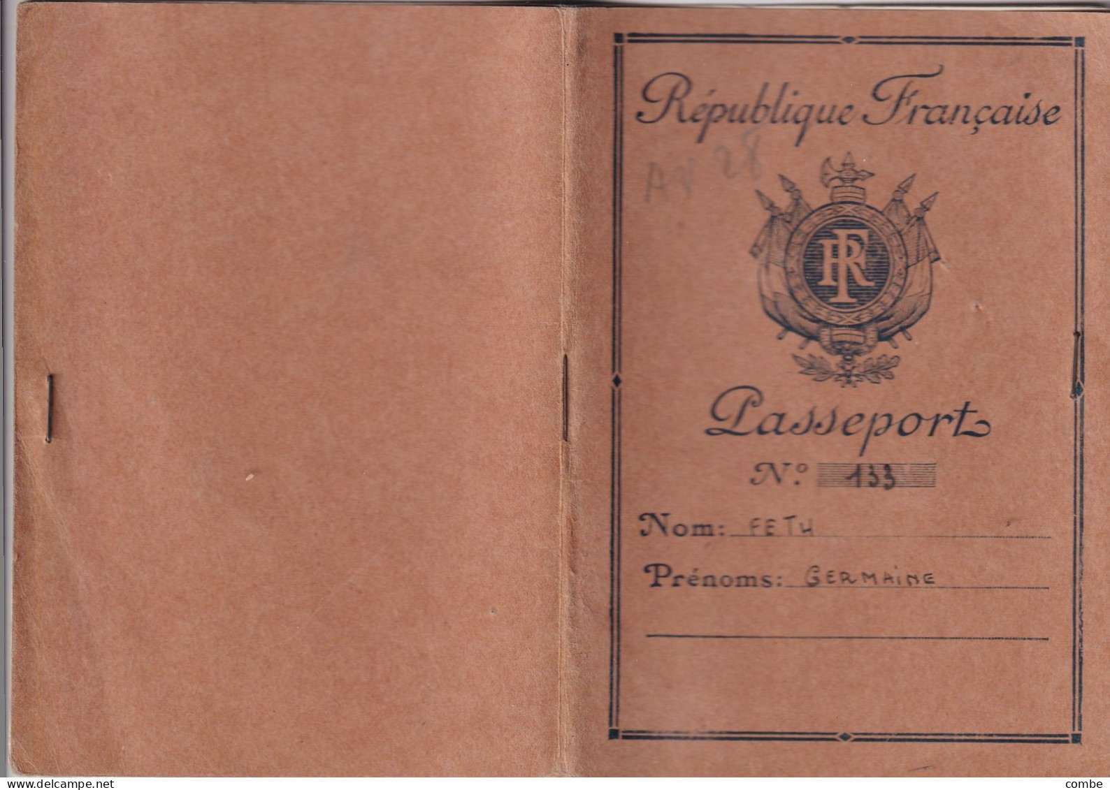 PASSEPORT. FOUGERES 1952 - Historische Dokumente