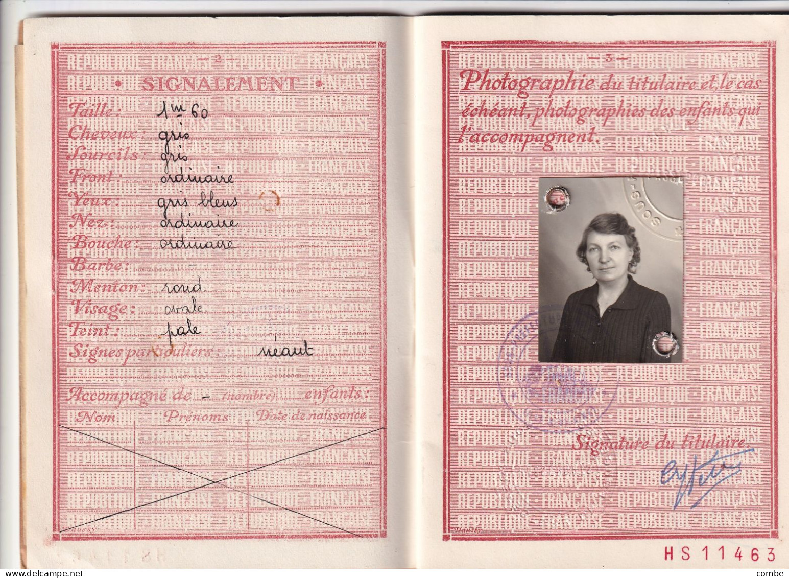 PASSEPORT. FOUGERES 1952 - Historical Documents