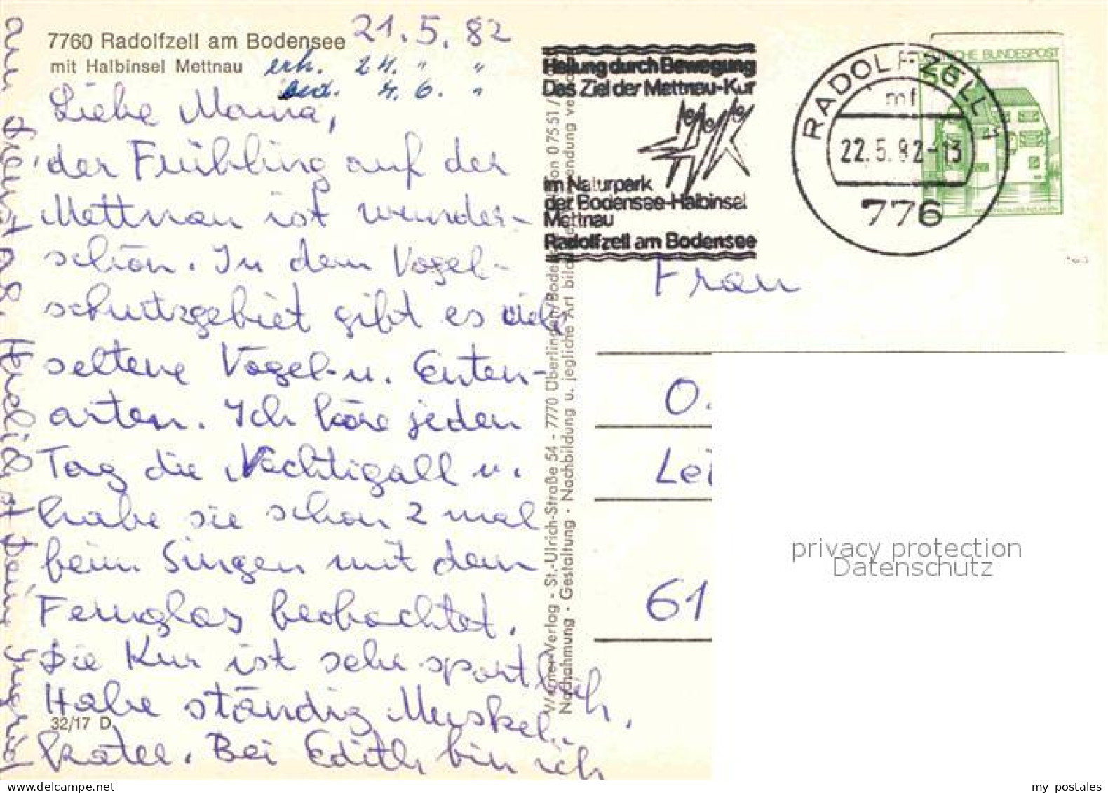 72786192 Radolfzell Bodensee Mit Halbinsel Mettnau Fliegeraufnahme Radolfzell - Radolfzell