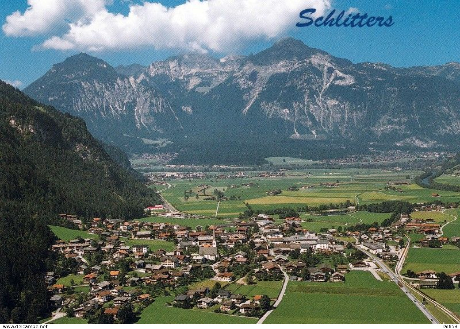 1 AK Österreich / Tirol * Blick Auf Schlitters Im Zillertal Mit Blick In Richtung Inntal * - Zillertal