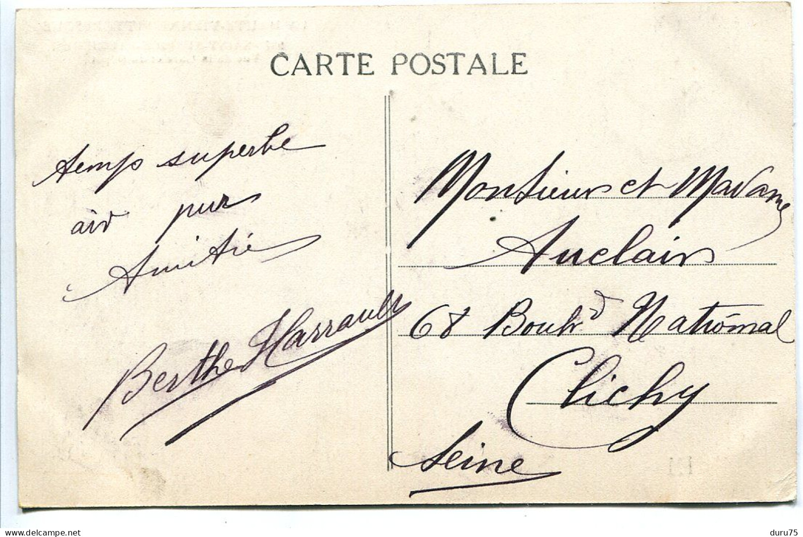 CPA Voyagé 1914 * SAINT SULPICE LAURIÈRE Vue De La Gare Et Du Dépôt - Sonstige & Ohne Zuordnung