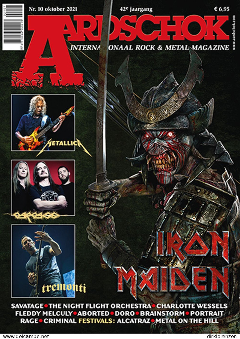 Aardschok Magazine Netherlands 2021-10 Iron Maiden Metallica Savatage - Non Classés