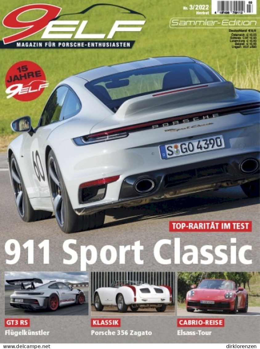 9elf Magazine Germany 2022-03 Porsche 911 Carrera Sport Classic GT3 RS Carrera 2.7 RSH - Non Classés