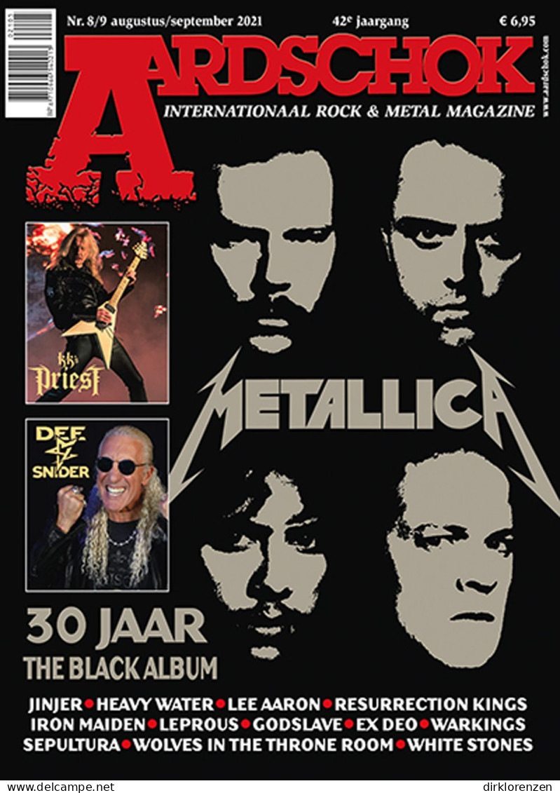 Aardschok Magazine Netherlands 2021-08+09 Metallica Dee Snider KK Priest - Non Classés
