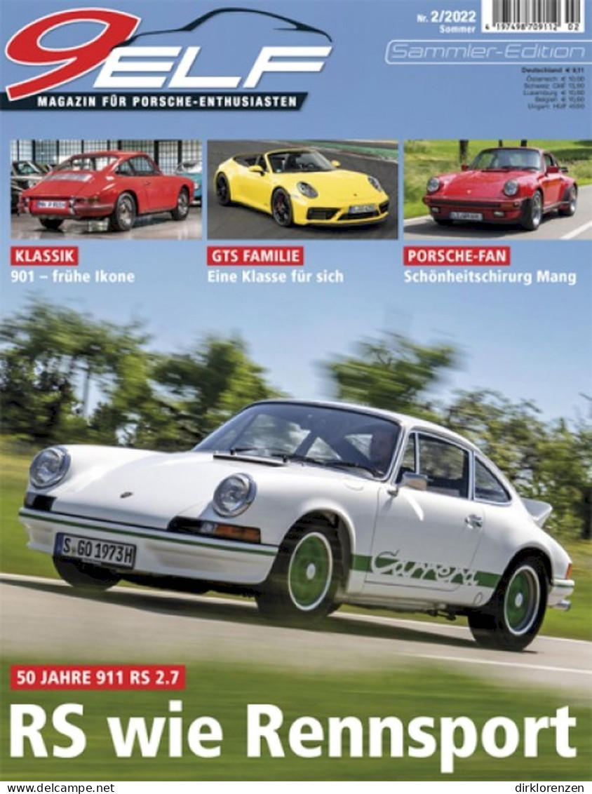 9elf Magazine Germany 2022-02 Porsche 911 Carrera RS 2.7 GTS Gran Turismo Sport - Non Classés