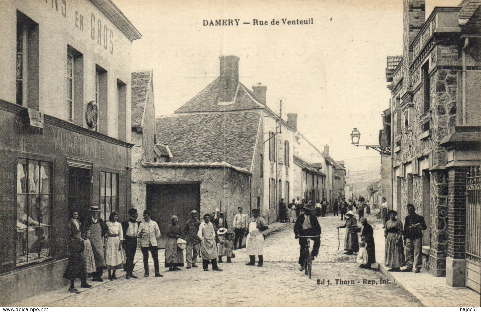 Damery - Rue De Venteuil "animés" - Autres & Non Classés