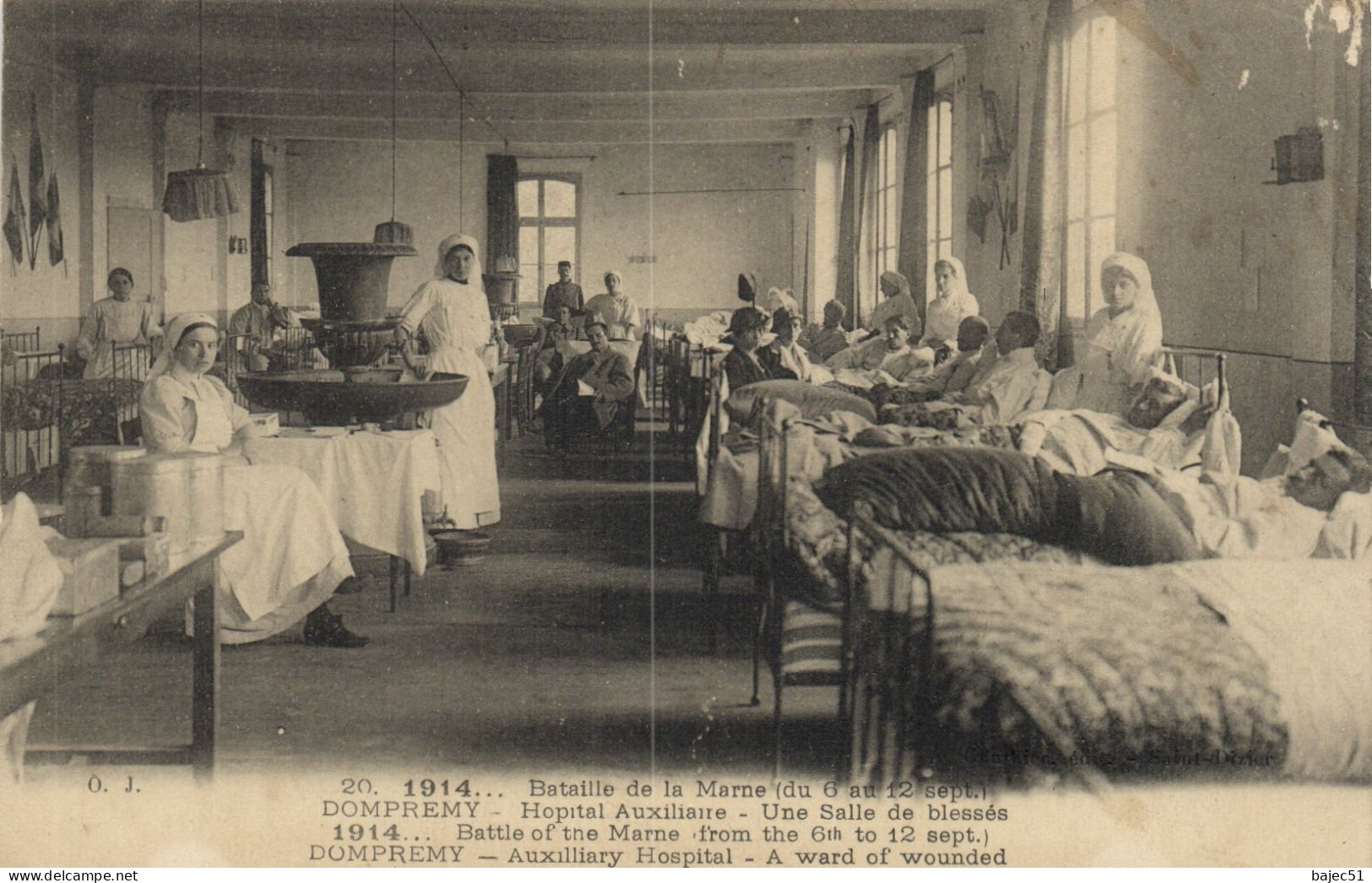 Dompremy - Hôpital Auxiliaire - Une Salle De Blessés - Other & Unclassified