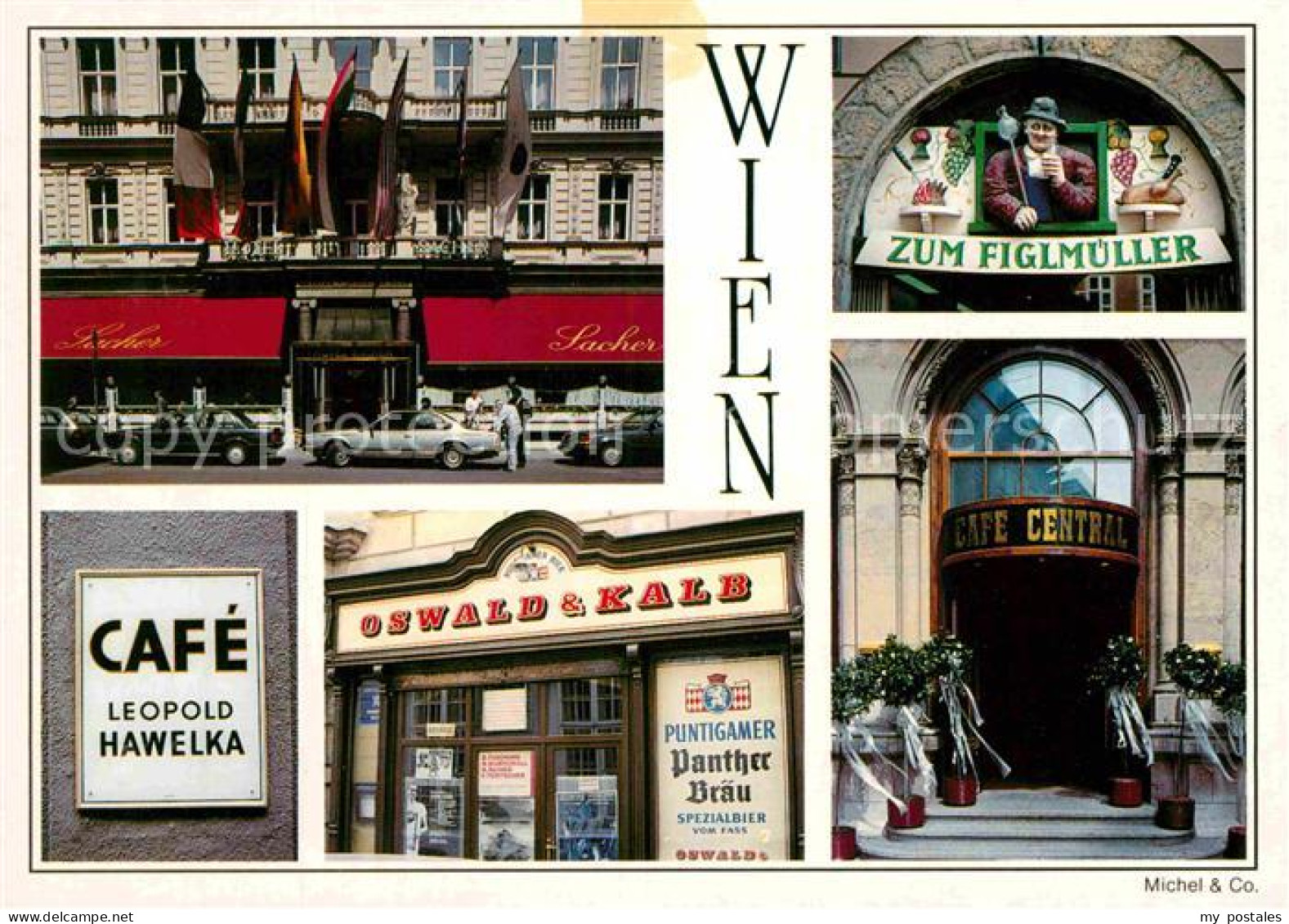 72786098 Wien Cafe Leopold Hawelka Cafe Central Restaurant Zum Figlmueller Wien - Sonstige & Ohne Zuordnung