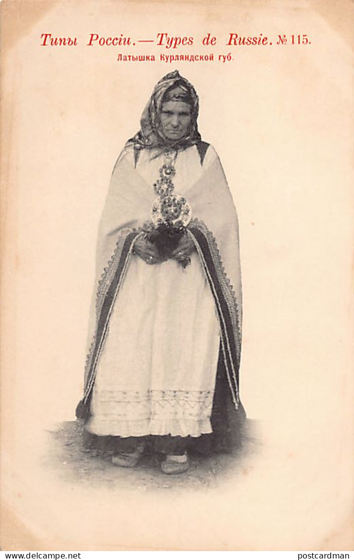 LATVIA - Types Of Russia - Latvian Woman - Publ. Scherer, Nabholz And Co. 115 - Lettland