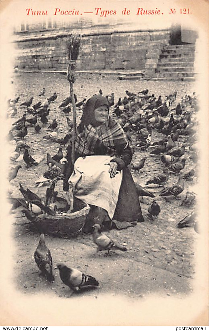 Types Of Russia - Feeding The Pigeons - Publ. Scherer, Nabholz And Co. 121 - Rusland