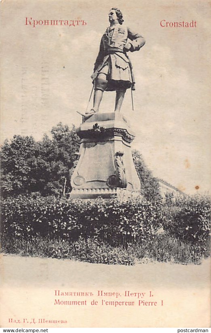 Russia - KRONSTADT - Peter I Monument - Publ. G. D. Shensheva  - Russland