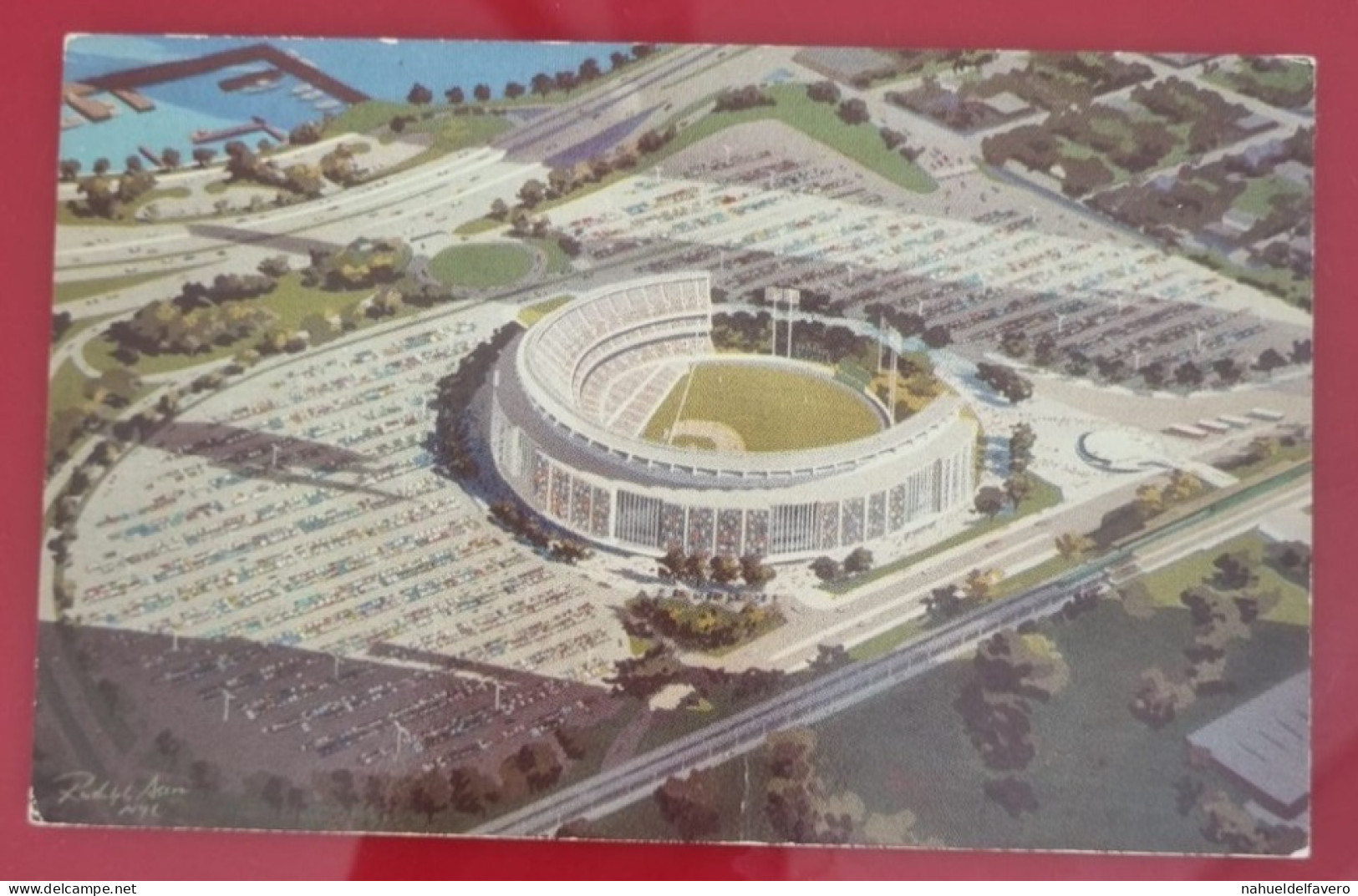 Uncirculated Postcard - USA - NY, NEW YORK CITY - AIR VIEW OF THE WILLIAM A, SHEA MUNICIPAL STADIUM - Stadi & Strutture Sportive