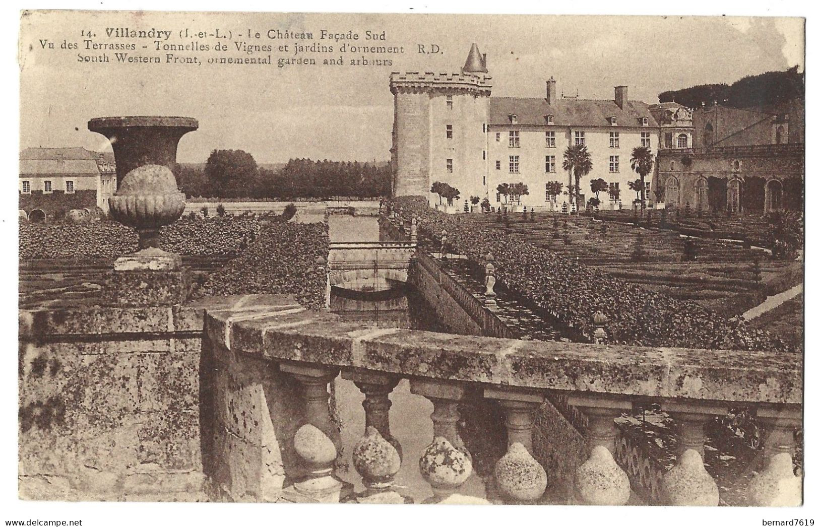 37  Villandry - Le Chateau Facade Sud - Autres & Non Classés