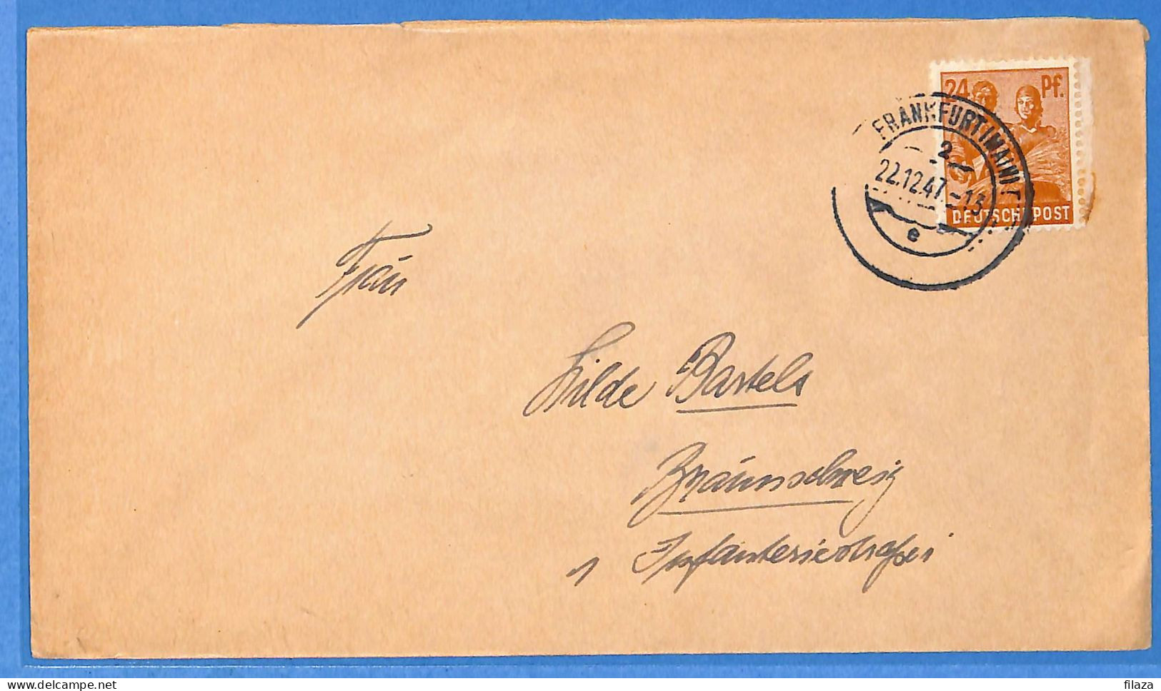 Allemagne Zone AAS 1947 - Lettre De Frankfurt - G33342 - Sonstige & Ohne Zuordnung