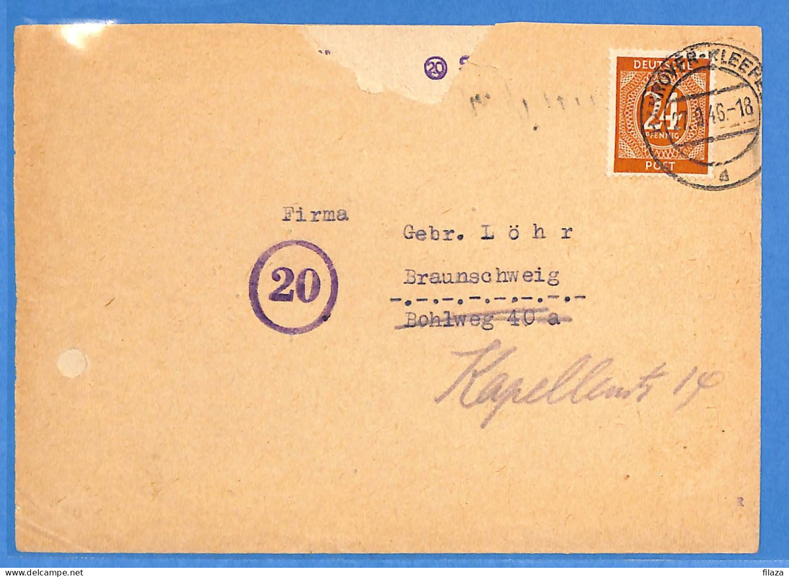 Allemagne Zone AAS 1946 - Lettre De Hannover - G33337 - Sonstige & Ohne Zuordnung
