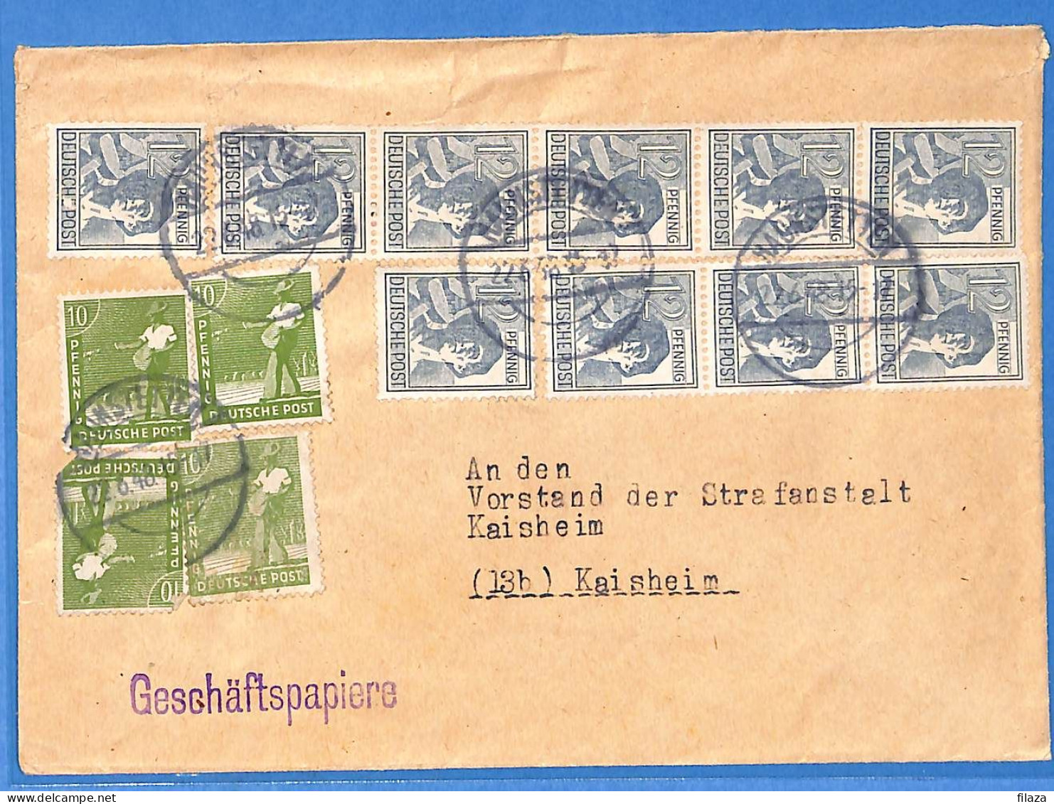 Allemagne Zone AAS 1948 - Lettre De Augsburg - G33334 - Altri & Non Classificati