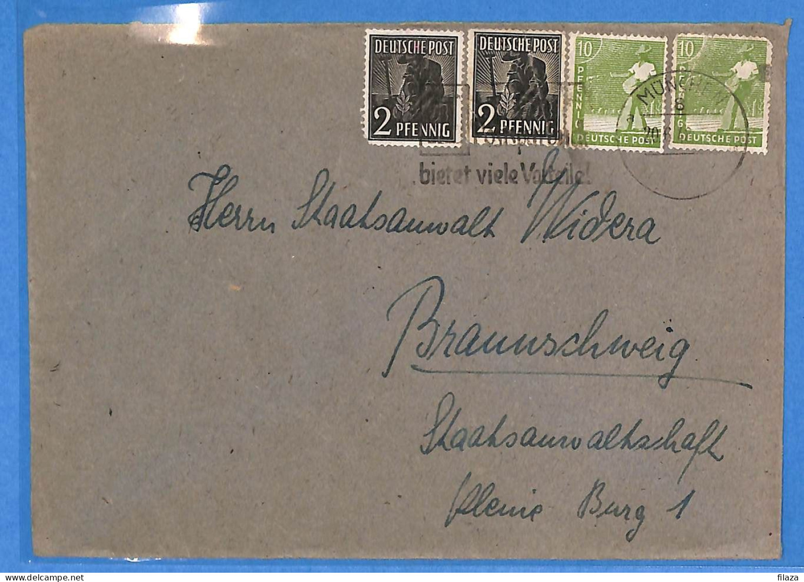 Allemagne Zone AAS 1948 - Lettre De Munchen - G33333 - Andere & Zonder Classificatie