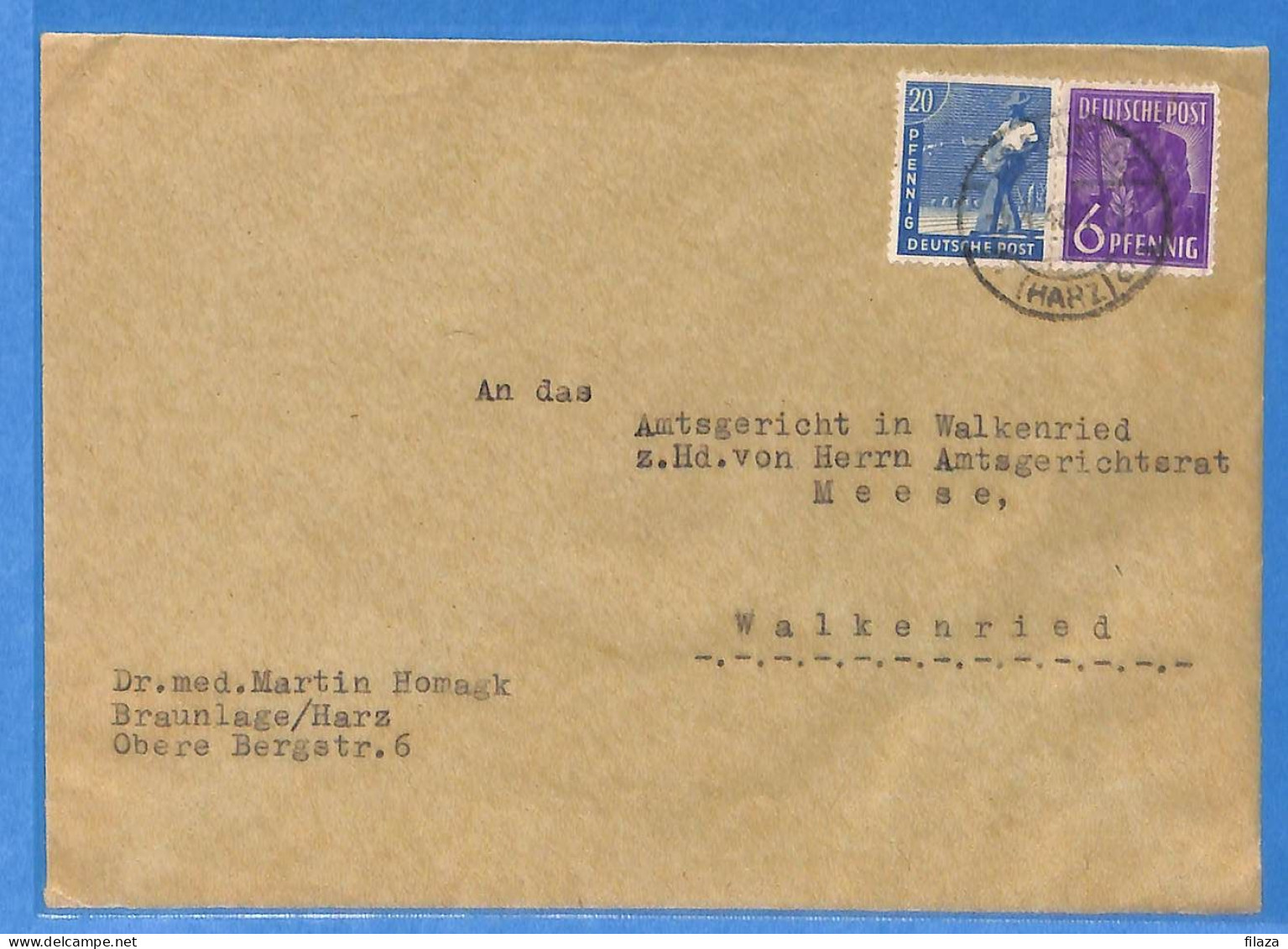 Allemagne Zone AAS 1948 - Lettre De Braulage - G33328 - Autres & Non Classés