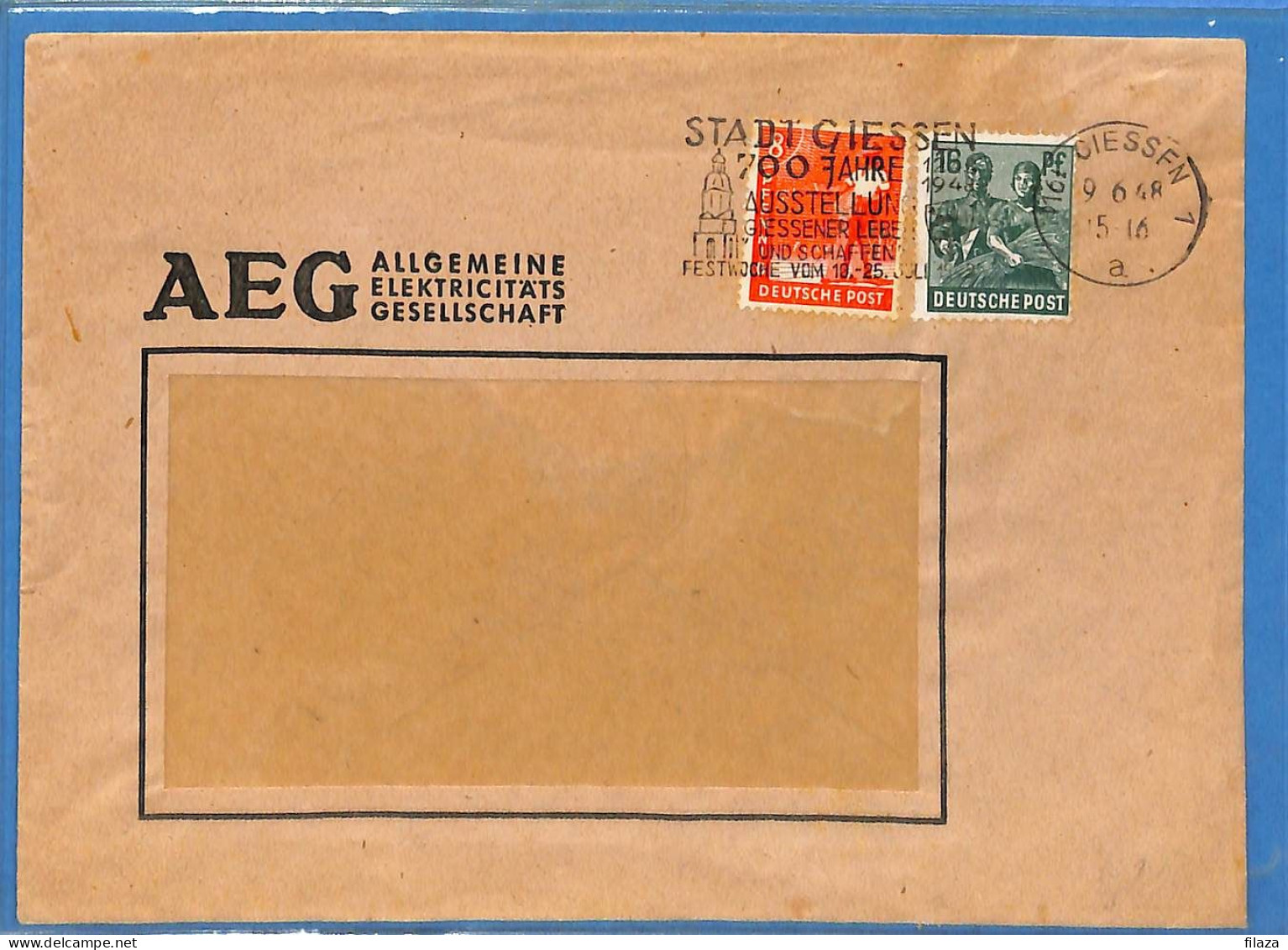 Allemagne Zone AAS 1948 - Lettre De Giessen - G33316 - Other & Unclassified