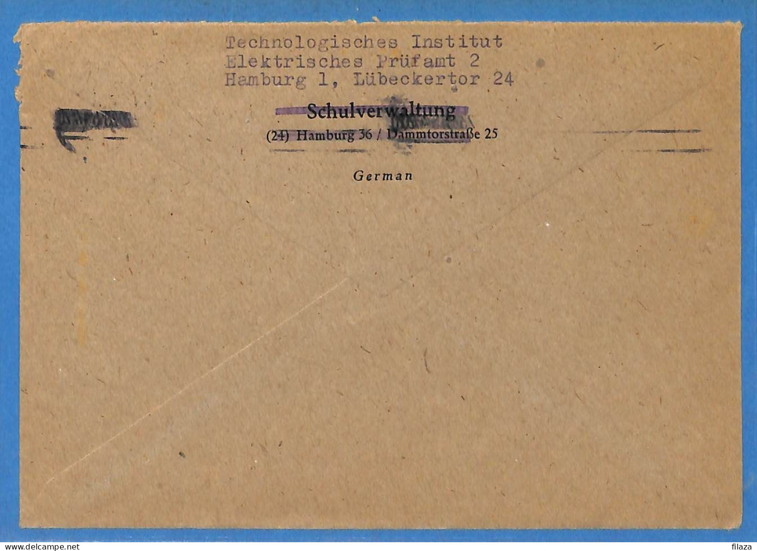 Allemagne Zone AAS 1947 - Lettre De Hamburg - G33312 - Other & Unclassified