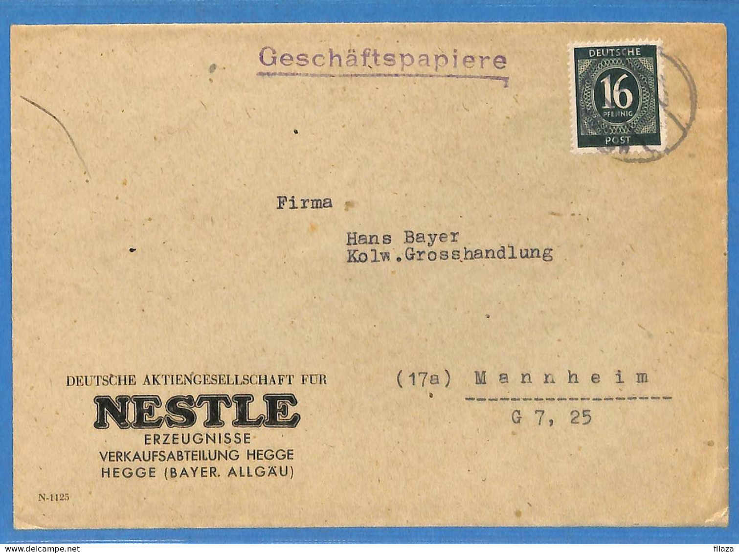 Allemagne Zone AAS 194.. - Lettre De Hegge - G33308 - Otros & Sin Clasificación